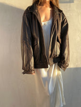 Load image into Gallery viewer, Vintage Wilsons Chocolate Brown Leather Jacket