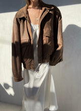 Load image into Gallery viewer, Vintage Distressed Brown Leather Jacket