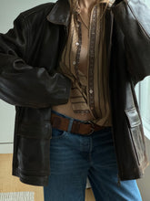 Load image into Gallery viewer, Vintage Distressed Leather Jacket