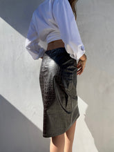 Load image into Gallery viewer, F/W 2000 Ralph Lauren Polo Leather Skirt