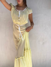 Load image into Gallery viewer, 1990s Bias Cut Butter Yellow Slip Dress