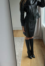 Load image into Gallery viewer, Vintage Escada Leather Embosssed Skirt Set