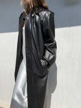 Load image into Gallery viewer, 1980s Yves Saint Laurent Leather Trench Coat