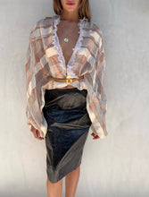 Load image into Gallery viewer, RARE 1980s Courrèges Silk Belted Blouse