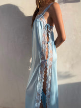 Load image into Gallery viewer, Vintage Light Blue Cut Out Dress