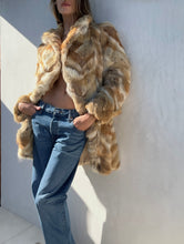 Load image into Gallery viewer, Vintage Fur Mid-Length Coat