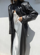 Load image into Gallery viewer, 1980s Yves Saint Laurent Leather Trench Coat