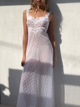 Load image into Gallery viewer, Vintage Sheer Lace Slip Dress