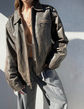 Load image into Gallery viewer, Vintage Wilson Distressed Brown Leather Jacket