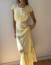 Load image into Gallery viewer, 1990s Bias Cut Butter Yellow Slip Dress