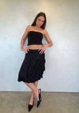 Load image into Gallery viewer, S/S 2003 Yves Saint Laurent by Tom Ford Runway Silk Flower Ruffle Skirt