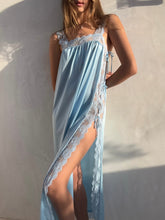 Load image into Gallery viewer, Vintage Light Blue Cut Out Dress