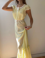 Load image into Gallery viewer, 1990s Bias Cut Butter Yellow Slip Dress