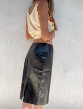 Load image into Gallery viewer, S/S 2001 Gucci Tom Ford Leather Midi Skirt