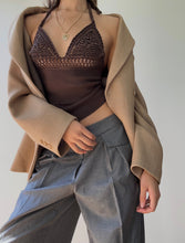 Load image into Gallery viewer, Vintage Valentino Roma Knit Crochet Halter Top