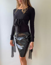 Load image into Gallery viewer, 1990s Chanel Black Tunic With Silk Ties