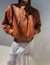 Load image into Gallery viewer, 1980s Marco Pierguidi Brown Leather Jacket