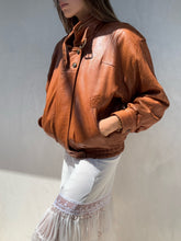 Load image into Gallery viewer, 1980s Marco Pierguidi Brown Leather Jacket