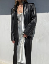 Load image into Gallery viewer, 1980s Yves Saint Laurent Leather Trench Coat