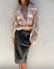 Load image into Gallery viewer, RARE 1980s Courrèges Silk Belted Blouse