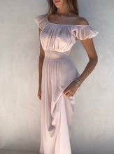 Load image into Gallery viewer, 1990s Sheer Chiffon Pink Slip Dress