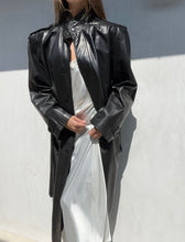 Load image into Gallery viewer, 1980s Yves Saint Laurent Leather Trench Coat