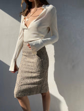 Load image into Gallery viewer, Prada 2004 Runway Tweed Skirt