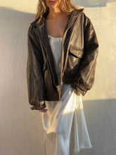 Load image into Gallery viewer, Vintage Wilsons Chocolate Brown Leather Jacket