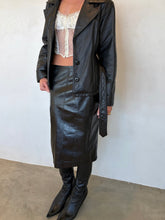 Load image into Gallery viewer, S/S 2001 Gucci Tom Ford Leather Midi Skirt