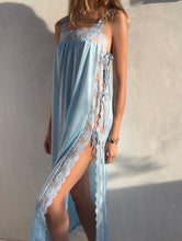 Load image into Gallery viewer, Vintage Light Blue Cut Out Dress