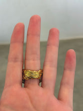 Load image into Gallery viewer, 1980s Yves Saint Laurent Gold Heart Shaped RIng