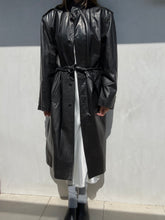 Load image into Gallery viewer, 1980s Yves Saint Laurent Leather Trench Coat