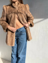 Load image into Gallery viewer, Vintage Light Brown Mid-Length Coat