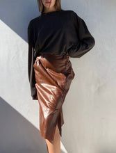 Load image into Gallery viewer, 1990s Yves Saint Laurent Leather Skirt