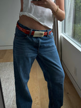 Load image into Gallery viewer, Vintage Croc Embossed Leather Belt