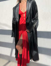 Load image into Gallery viewer, Vintage Red Nylon Slip Dress