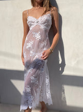 Load image into Gallery viewer, Vintage Luxury Designer 1990's Lace Sheer Slip Dress