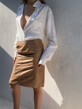 Load image into Gallery viewer, 90s Adrienne Vittadini Leather Skirt