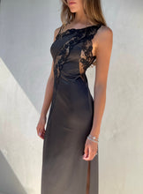 Load image into Gallery viewer, 1990s Black Lace Slip Dress