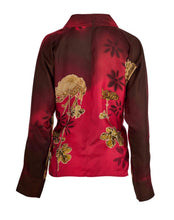 Load image into Gallery viewer, Vintage Gucci by Tom Ford S/S 2001 Floral Red Silk Kimono Top
