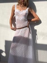 Load image into Gallery viewer, Vintage Sheer Lace Slip Dress
