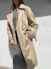 Load image into Gallery viewer, 1980s Yves Saint Laurent Cream Trench Coat