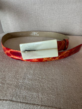 Load image into Gallery viewer, Vintage Croc Embossed Leather Belt
