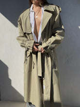 Load image into Gallery viewer, 1980s Yves Saint Laurent Khaki Trench Coat