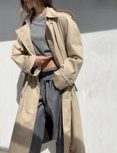 Load image into Gallery viewer, 1980s Yves Saint Laurent Cream Trench Coat