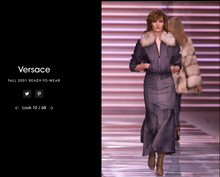 Load image into Gallery viewer, F/W 2001 Gianni Versace Grey Leather Skirt