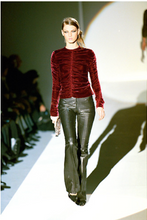 Load image into Gallery viewer, F/W 1999 Gucci Tom Ford Red Velvet Ruched Top