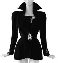 Load image into Gallery viewer, ARCHIVE S/S 1995 Thierry Mugler Crystal Jacket and Skirt Ensemble