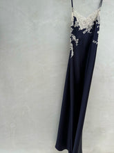Load image into Gallery viewer, Vintage Long Satin Dress