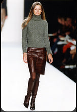 Load image into Gallery viewer, F/W 2000 Ralph Lauren Polo Leather Skirt